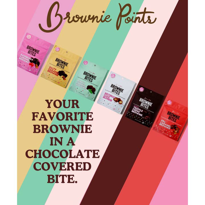 Brownie Points Inc. - Wholesale Brownie - Raspberry Caramel Fudge Brownie Bites