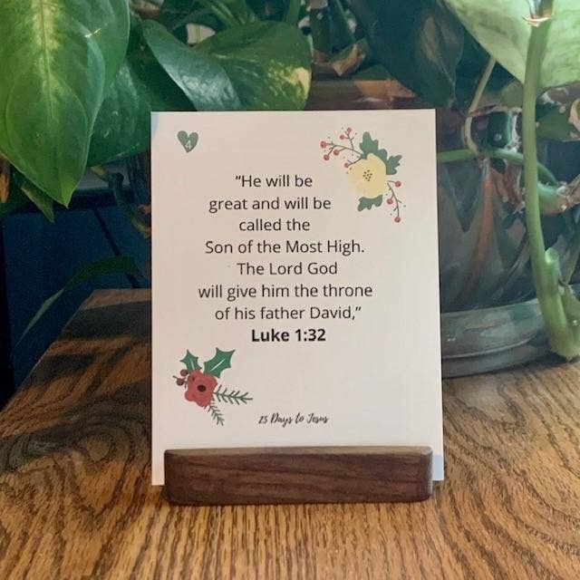 Blessed Be Boutique - Wholesale Christmas Card - 25 Days to Jesus Scripture Cards4
