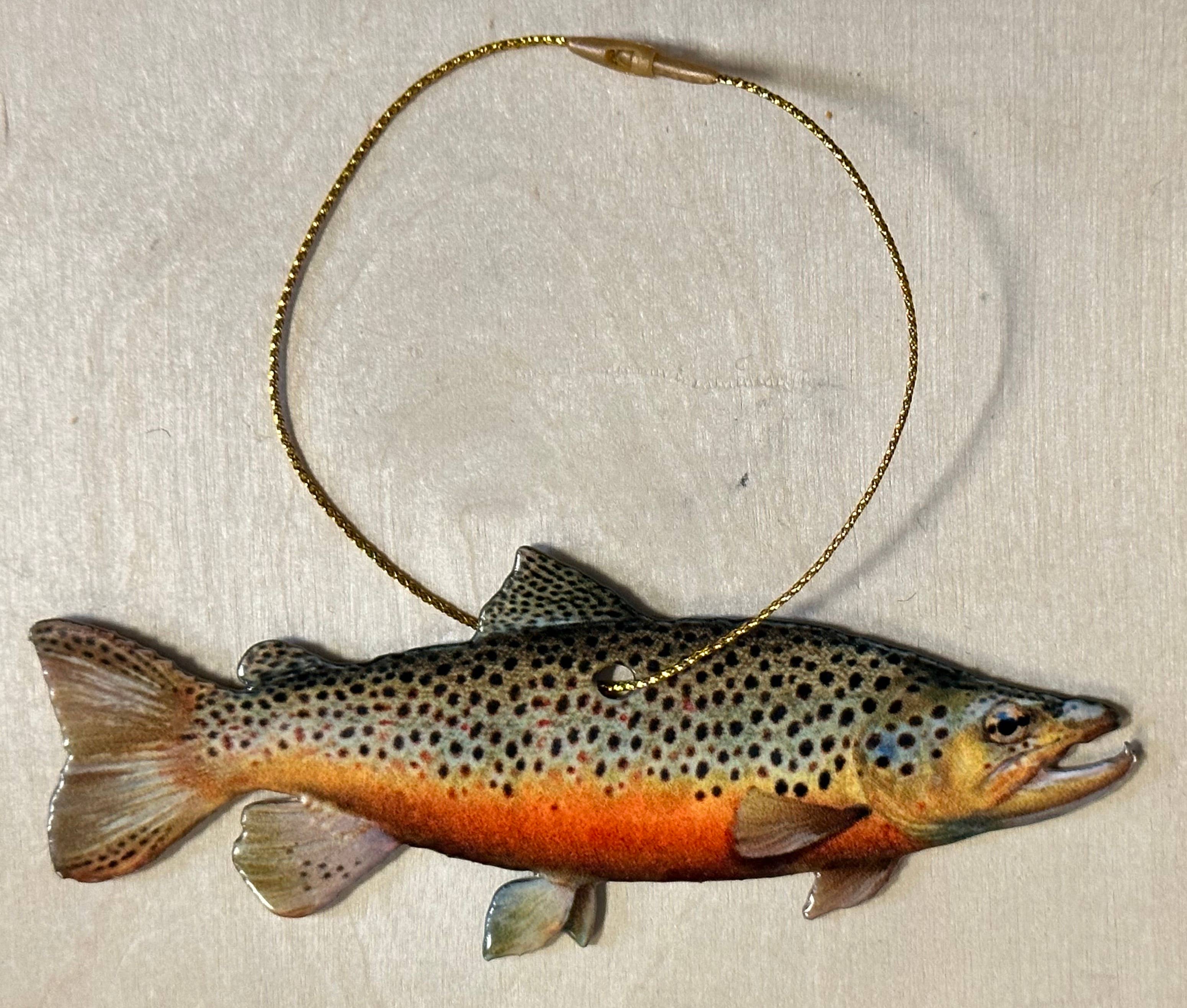 Reelistic Replicas - Wholesale Ornament - Brown Trout Fish Ornament, Christmas Fishing Ornament1