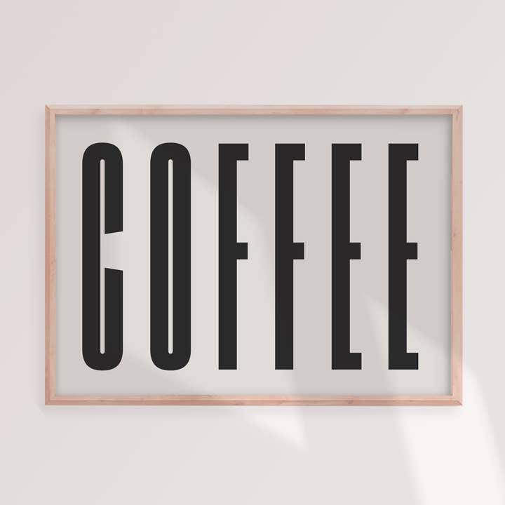 Imprimé café pour la vente par Alaina Creates