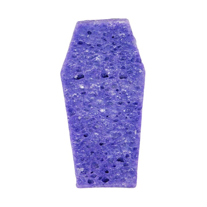 Schwammseife mit Lavender Coffin Coffin für den Großhandel von Witch Baby Soap