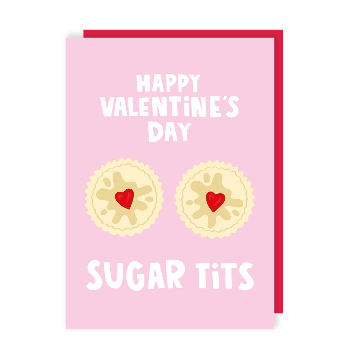 Lucy Maggie Designs – wholesale Valentine's Day card – Funny Biscuit Sugar Tits Valentine's Day Card0