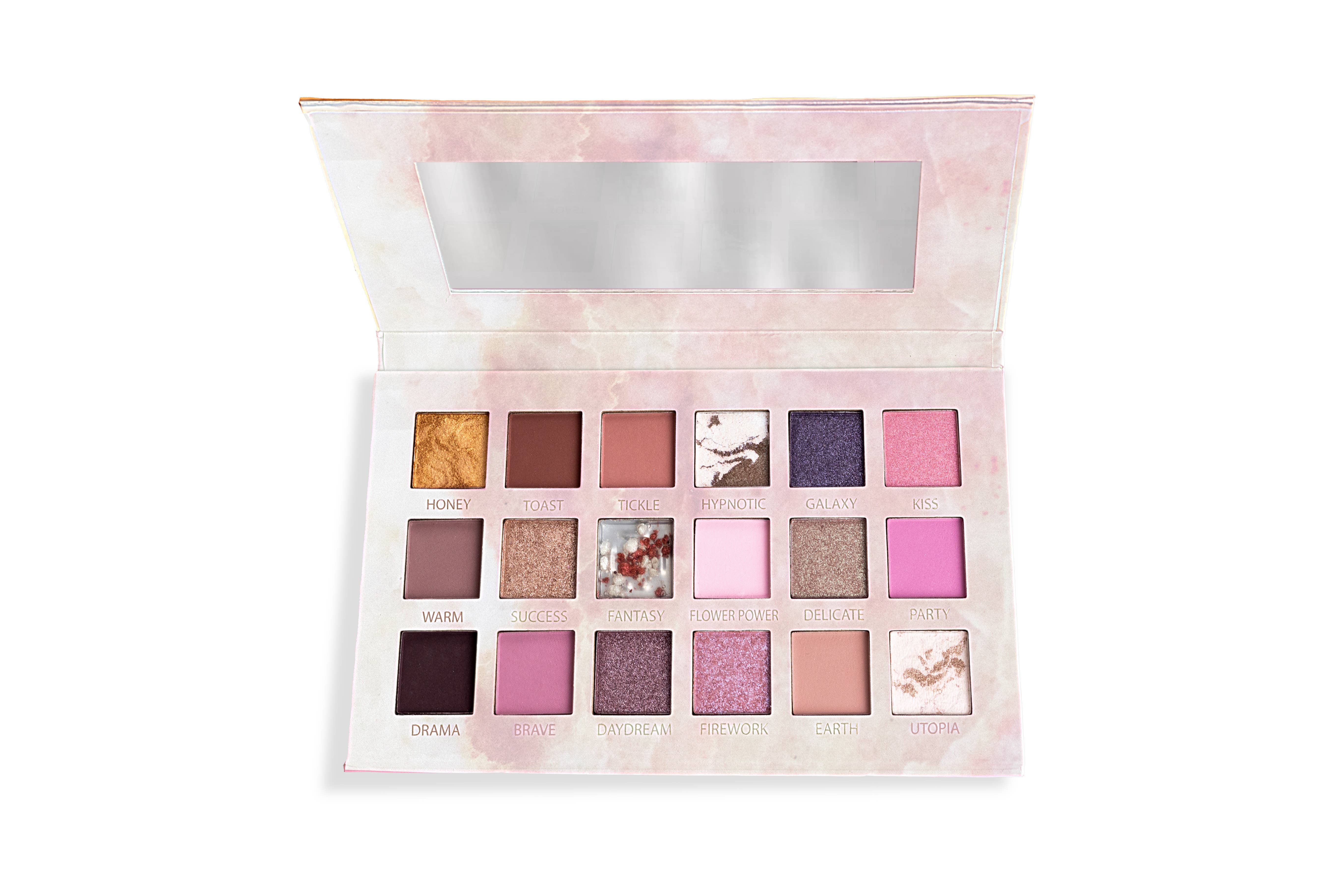 Aquarius Cosmetic SLU - Vente Palettes de fards à paupières - Palette de 18 ombres à paupières Rose Quartz Magic Studio2