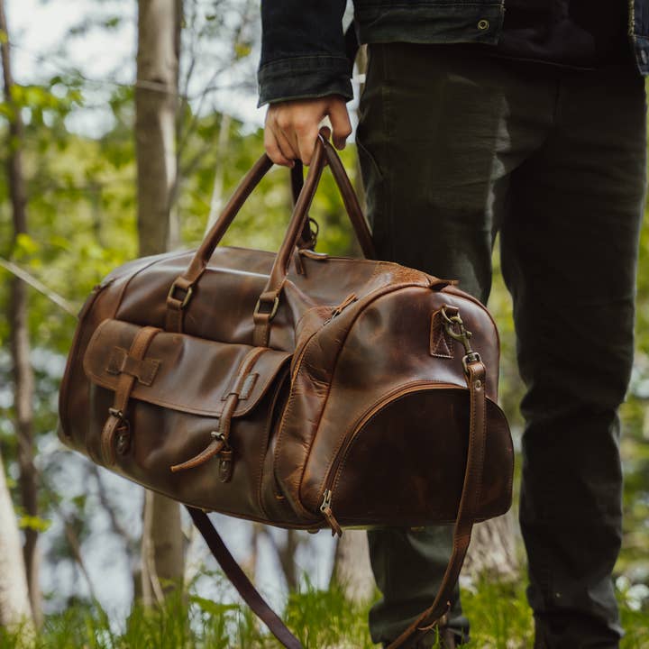 Duffle Weekender 46L com compartimento para sapatos por atacado de Hides