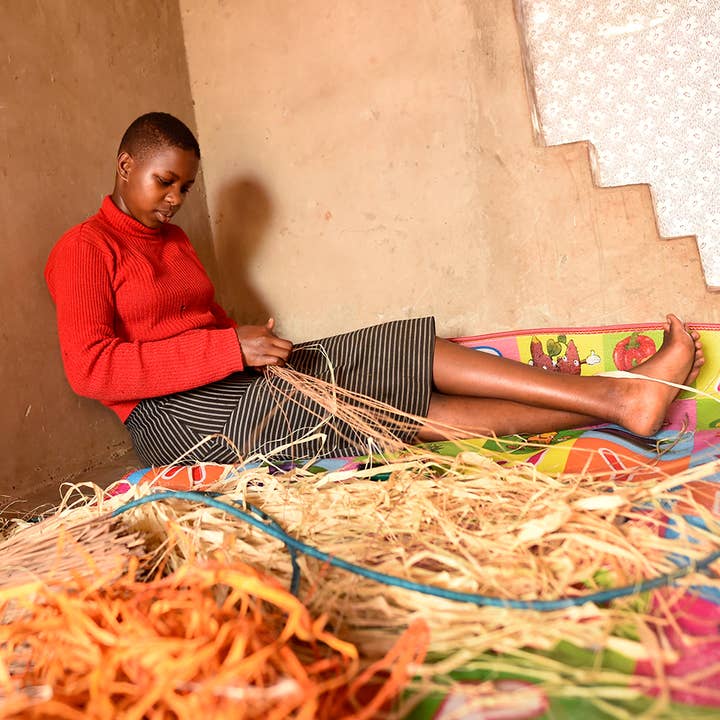 Project Have Hope - Wholesale Basket - Medium Raffia Basket2