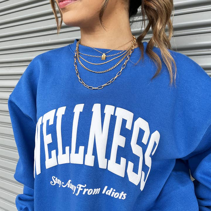 Wellness (håll dig borta från idioter) tröja för wholesale av House of Lulu