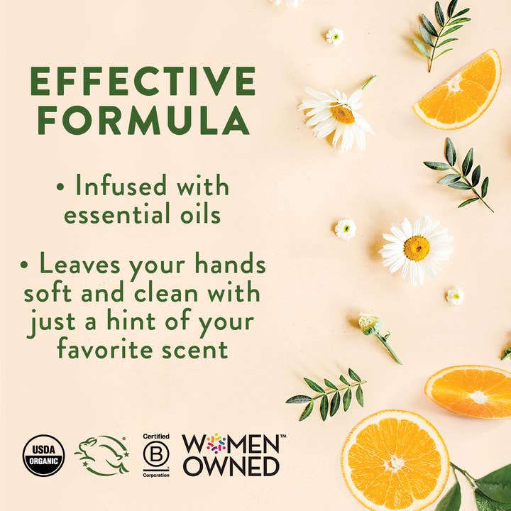 Rebel Green - Vendita all'ingrosso Sapone/Lozione per mani - Sapone per le mani - Arancia e Camomilla 12 once (unità)5