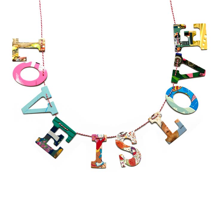 Phrase Garlands - LOVE IS LOVE for wholesale by Attic Journals