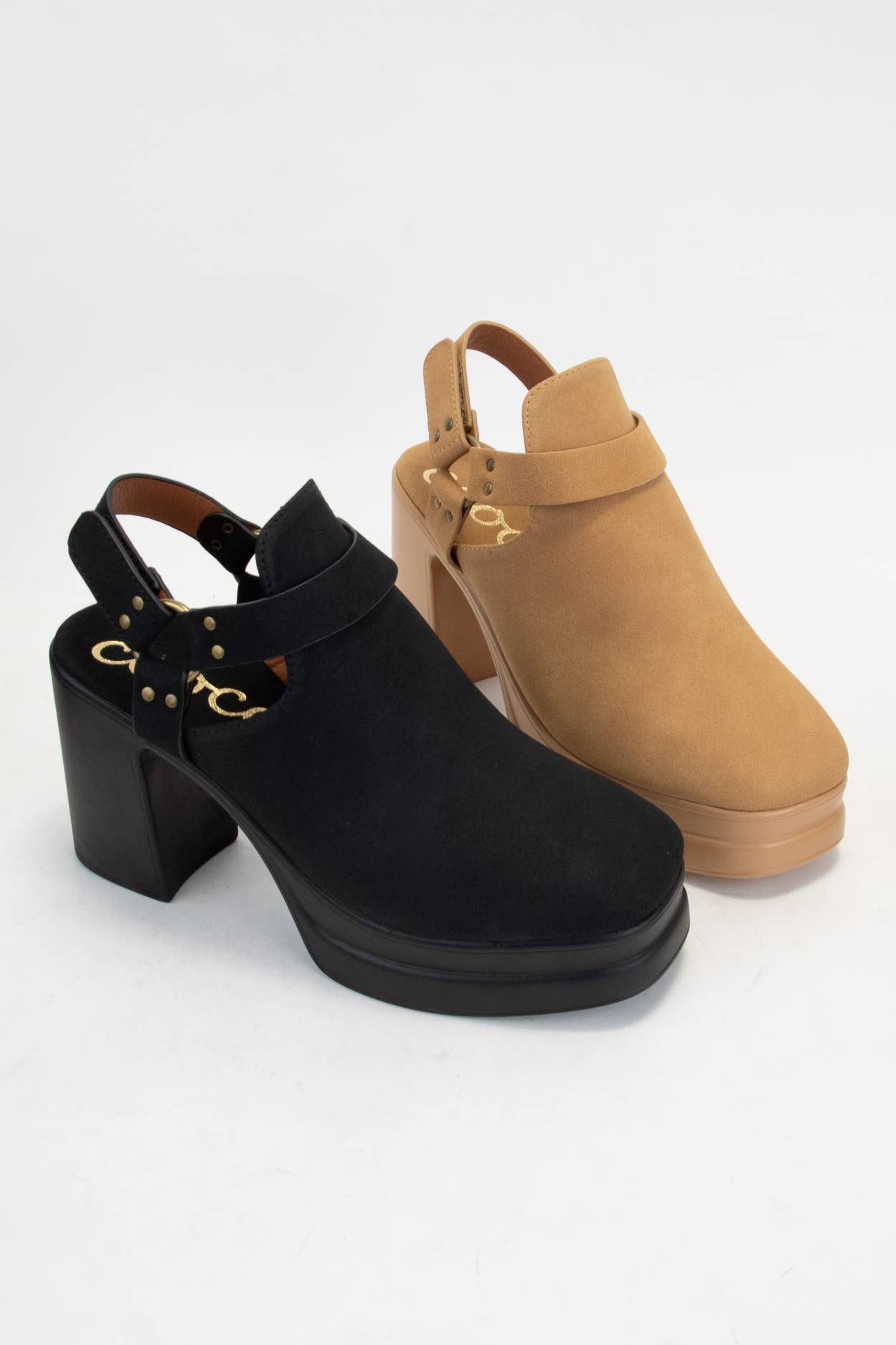 CCOCCI - Wholesale Platform Heels - Women's - PALAZZO PLATFORM HARNESS STRAP OPEN HEEL BOOTIES5