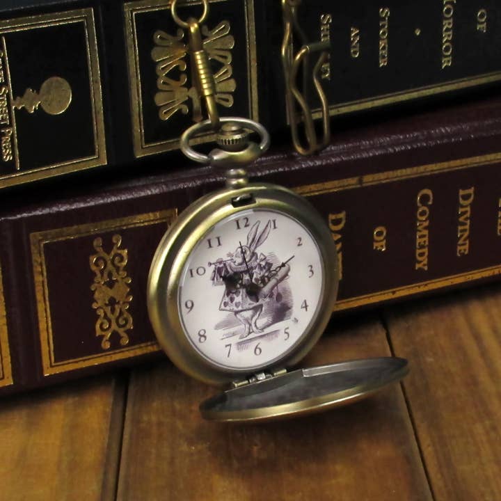 White Rabbit Pocket Watch for wholesale by The ExCB