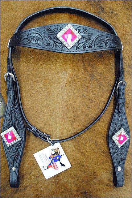 HILASON - Wholesale Horseback Riding Gear - HILASON Western Horse Headstall Breast Collar Set Tack Genuine American Leather | For Horses Headstalls111