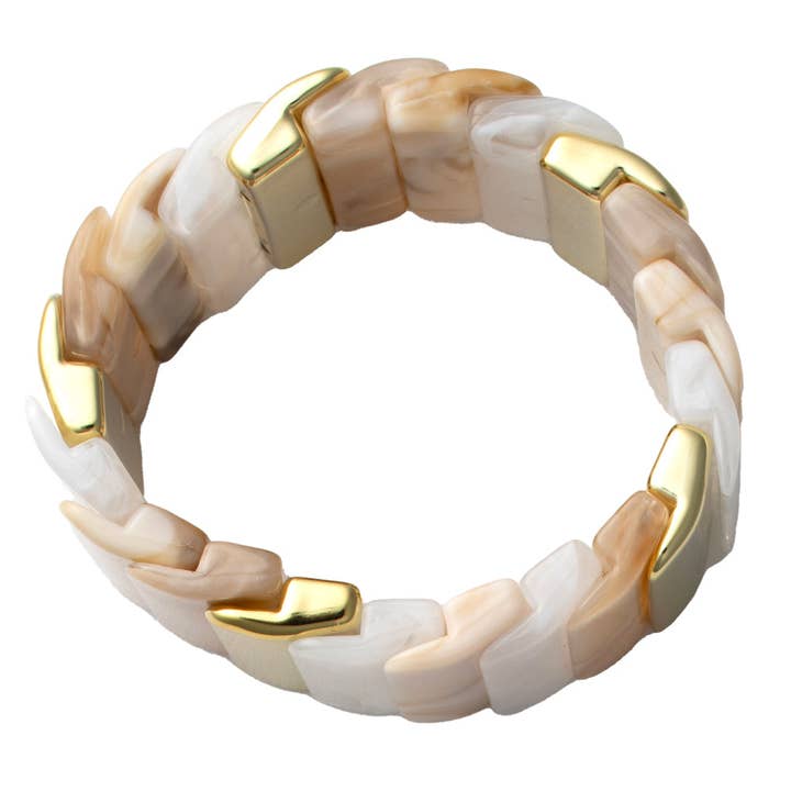 Pulseira Escultural em Resina por atacado de Kevia