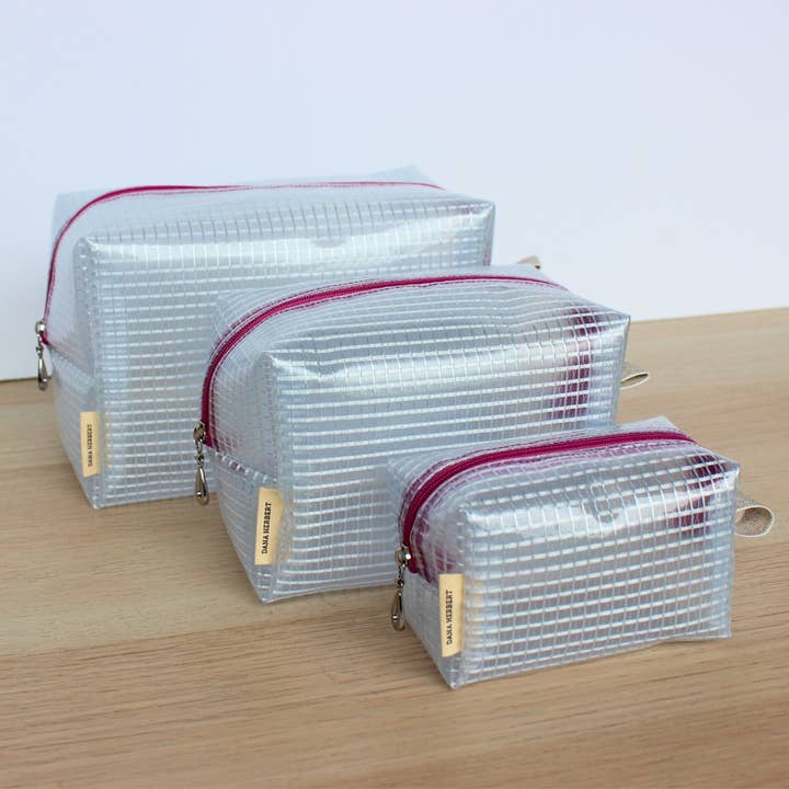 Juego de neceseres de vinilo con rejilla - S, M, + L (¡Ahorra 2 €!) para venta al por mayor de Dana Herbert