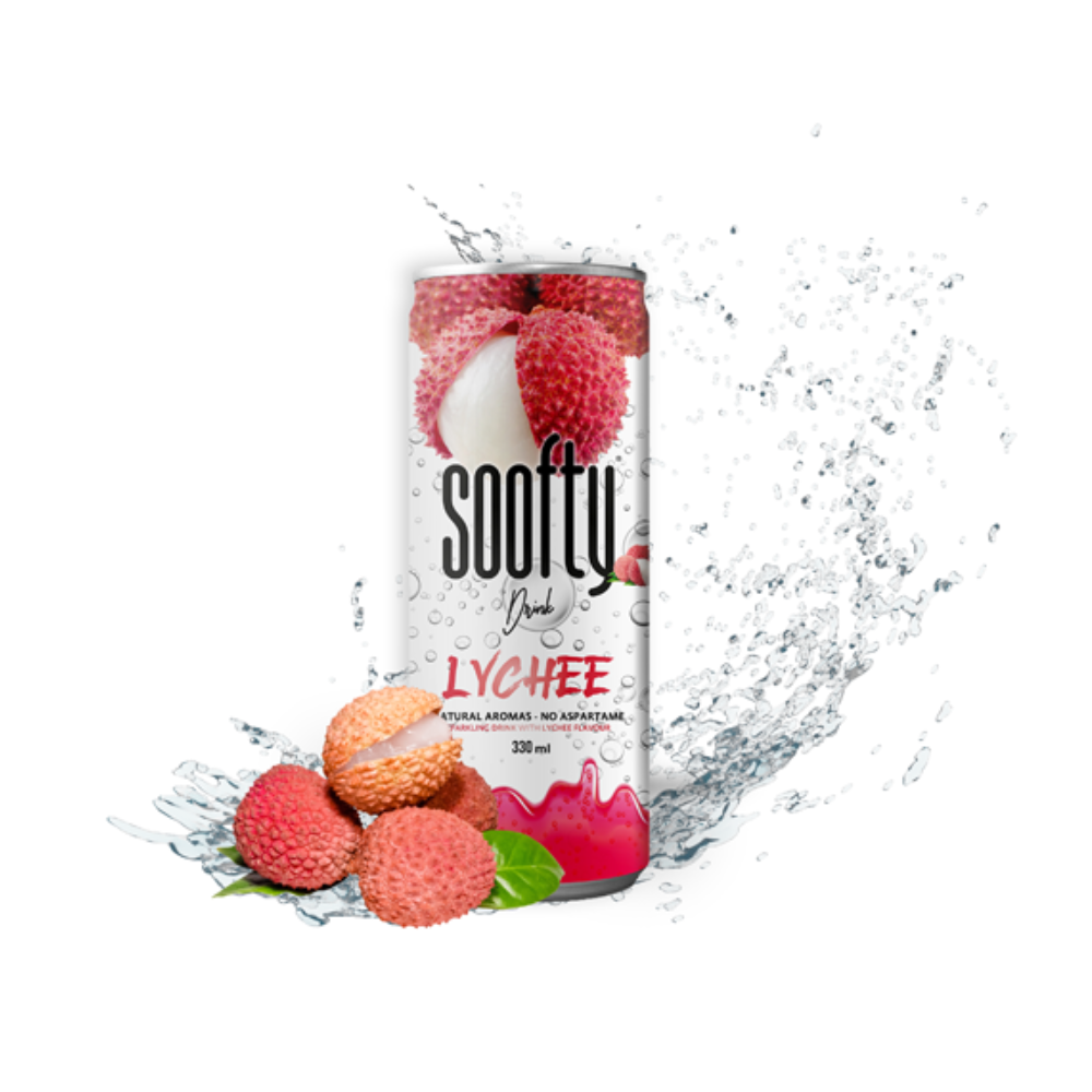 123bonbon - Vendita all'ingrosso Bibite/bevande gassate - Soofty Lychee Slim 33 cl1