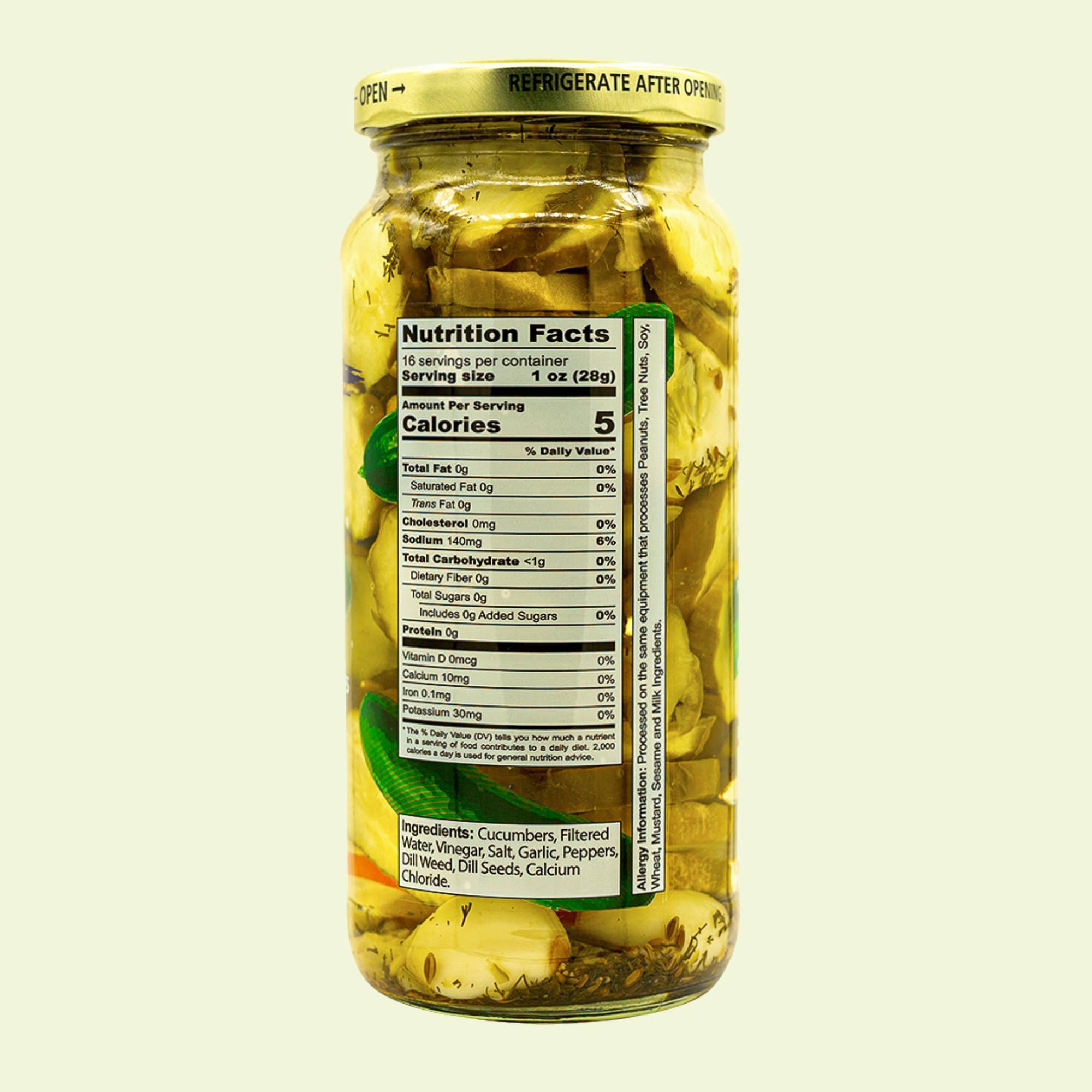 Ayurveg | NudeVeg Pickles - Wholesale Pickled Vegetables - Handcrafted Dill Pickles | Artisanal Classic Spice | 16oz2