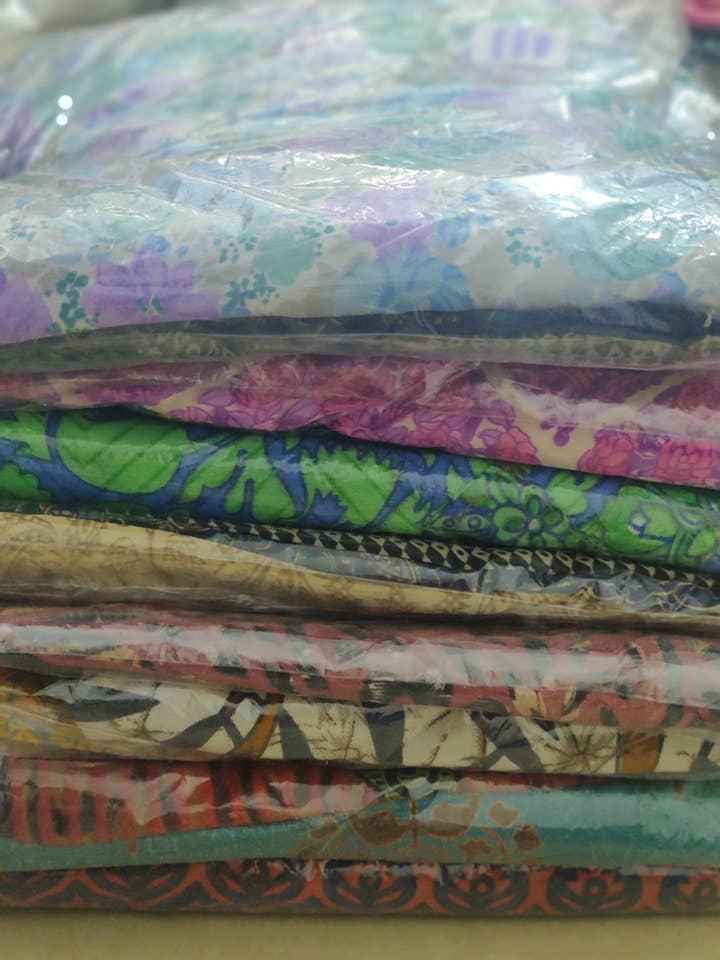 Meghcraft - Wholesale Pants - Women's - Upcycled Silk Trouser- Zigzag cut Palazzo Pant8