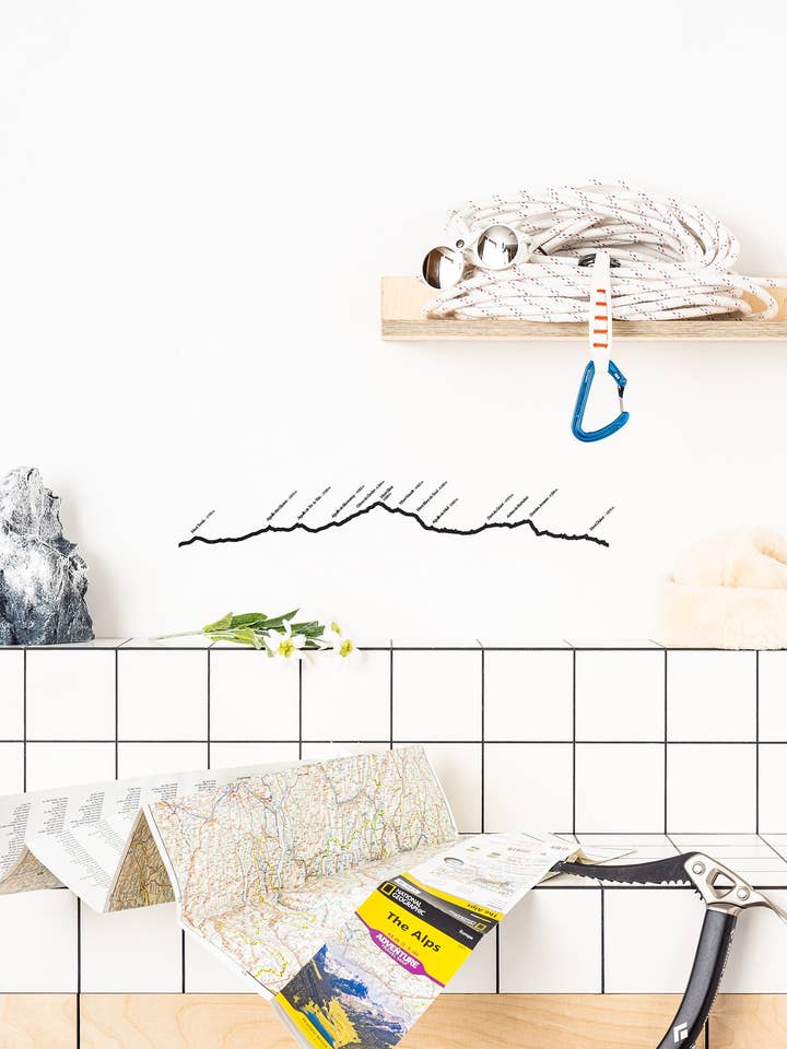 Decoración de pared - Horizonte del Mont Blanc - Cumbre (50 cm) para venta al por mayor de The Line