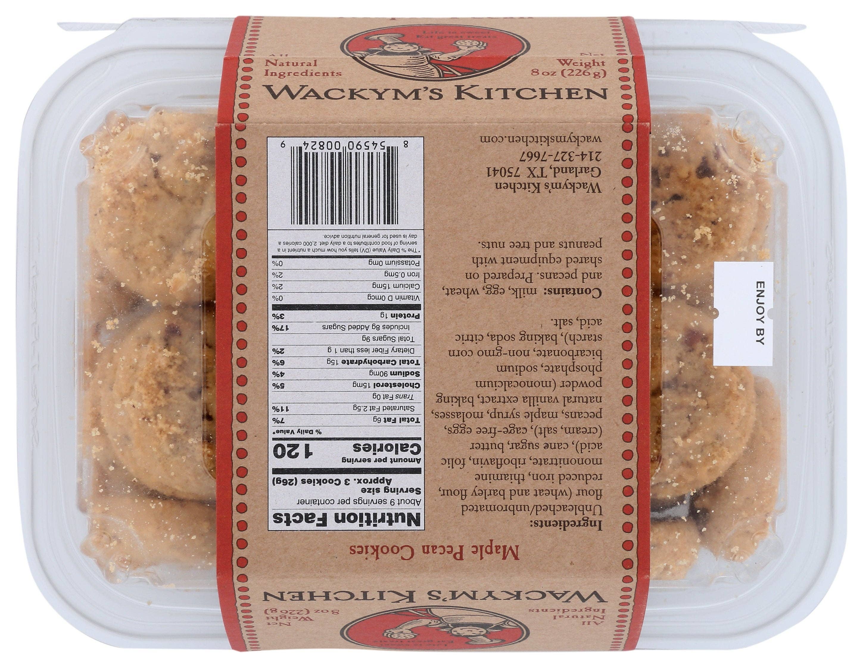 Everyday Supply Co - Wholesale Cookie - WACKYMS KITCHEN COOKIES MAPLE PECAN - Case of 121