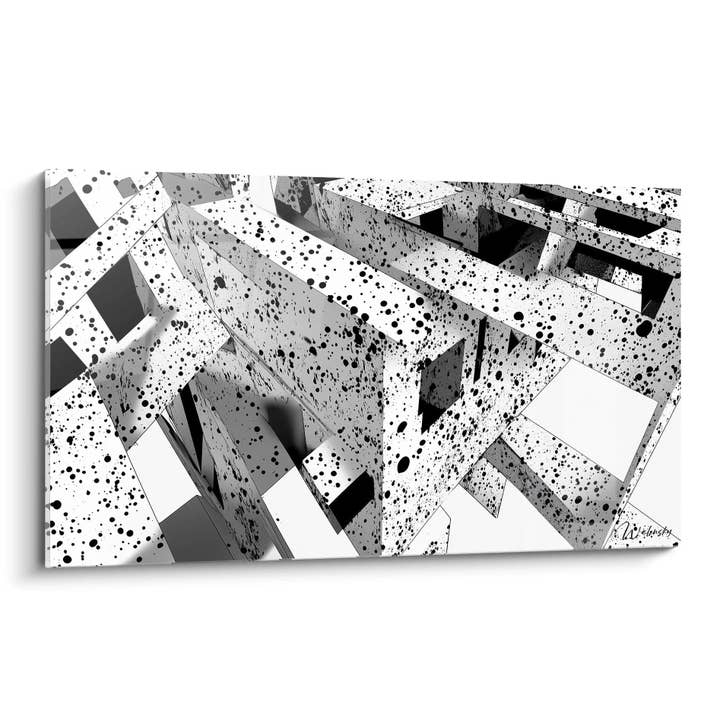 Tableau Tessellation - sort-hvid plettet udgave for engroshandel hos Walensky