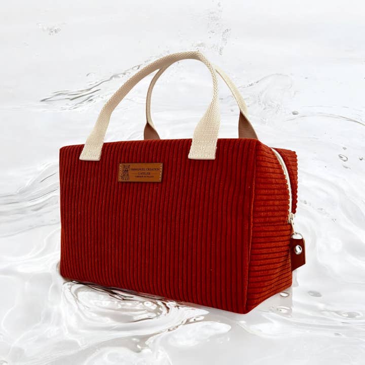 Emmanuel Création - Wholesale Cooler/Cooler Bag - Pack of 12 Ice Cube S insulated bags, "Corduroy"14