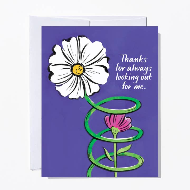 Looking Out For Me Mother's Day Card for wholesale by Ruby Sneakers Studio