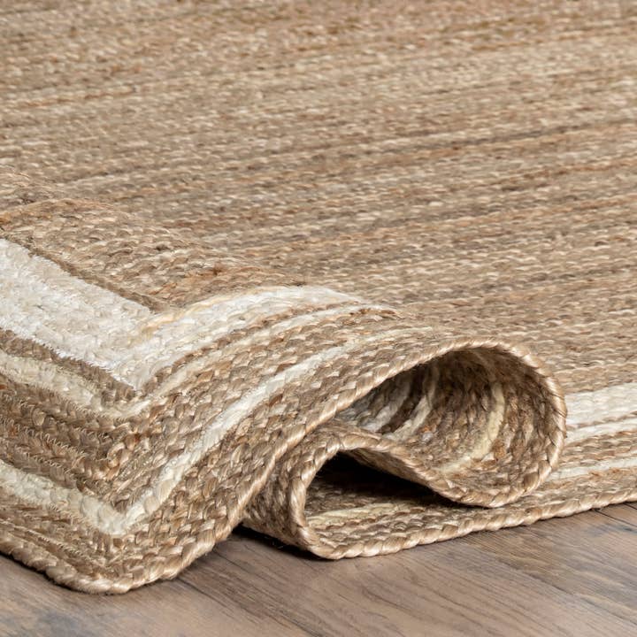 nuLOOM - Wholesale Area Rug - Braided Rikki Border Jute Area Rug