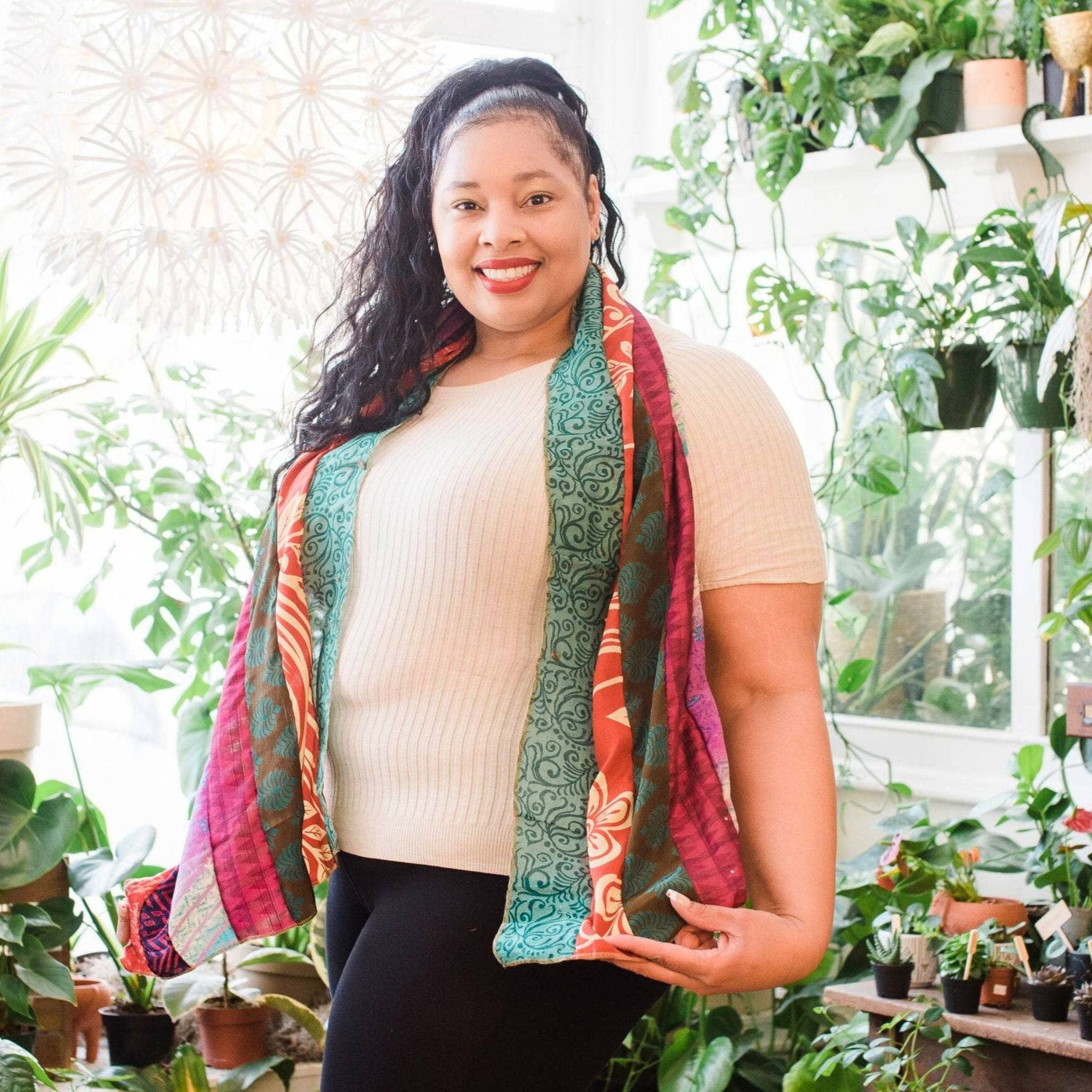 Darn Good Yarn - Wholesale Scarf - Women's - Reclaimed Sari Medley Scarf21