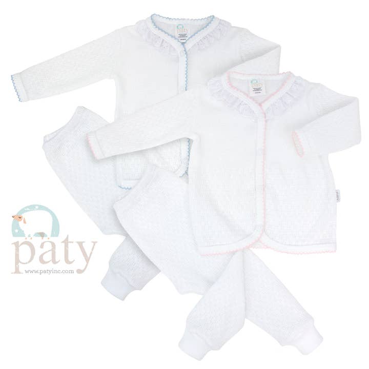 Paty - Wholesale Clothing Set - Baby - Paty Knit, Eyelet Leggings Set #161LSE2
