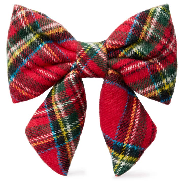 The Foggy Dog - Wholesale Pet Bow Tie - Dog - Tartan Plaid Flannel Christmas Lady Dog Bow