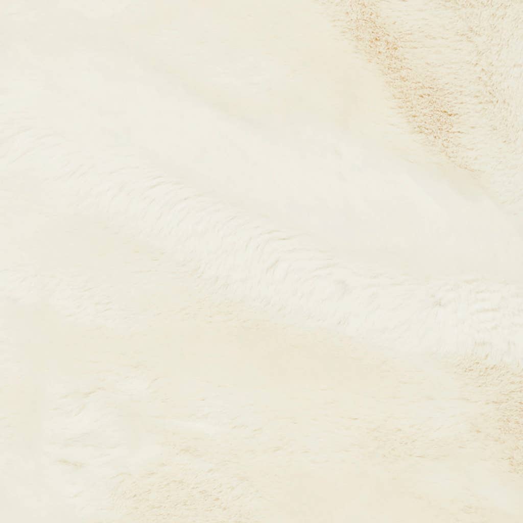 Skinnwille Home – Engroshandel Løst tæppe – Blød tæppe i cremefarvet kunstpels2