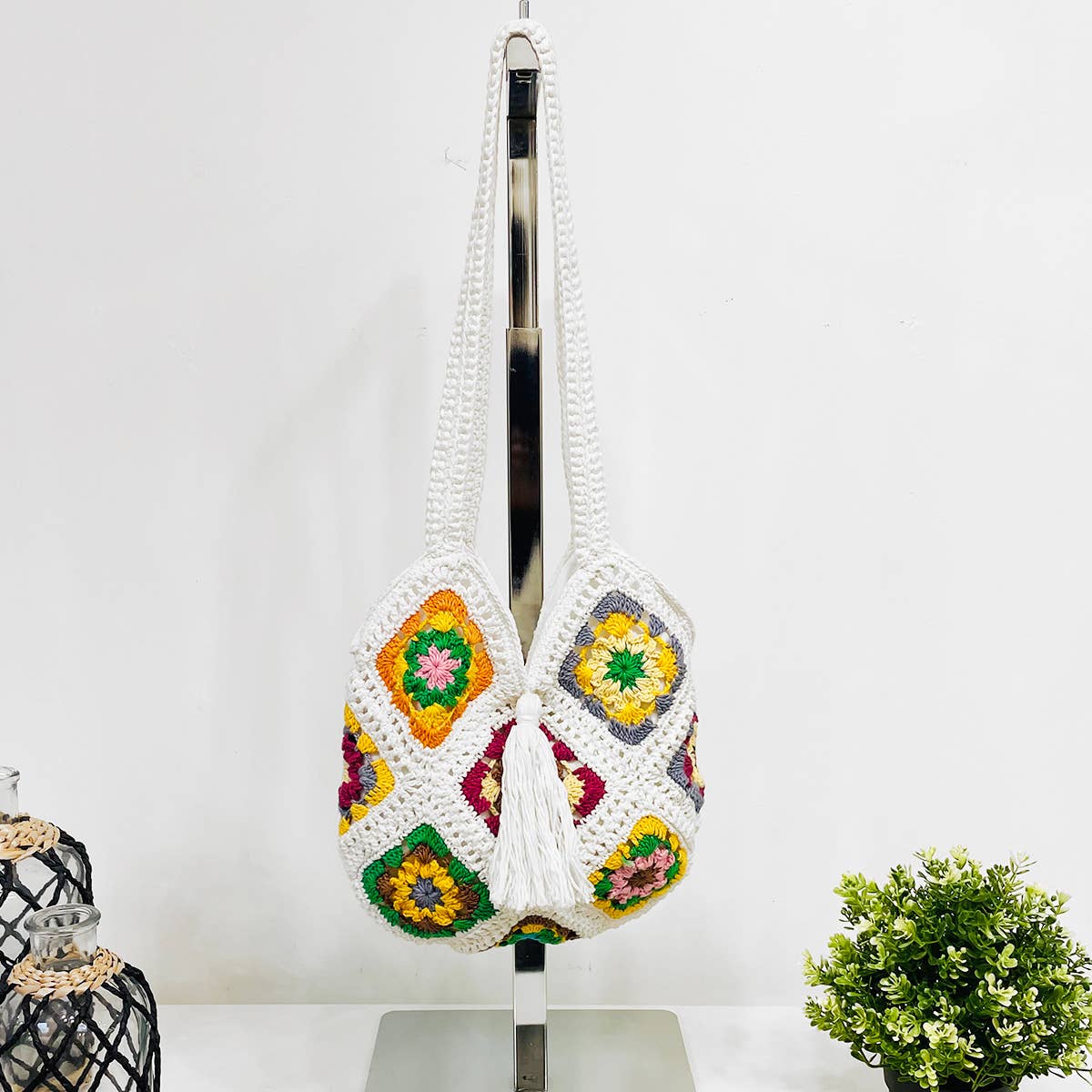 Anju Jewelry - Venta al por mayor Bolso con correa - Mujer - Bolsos de hombro de ganchillo de algodón Laya7