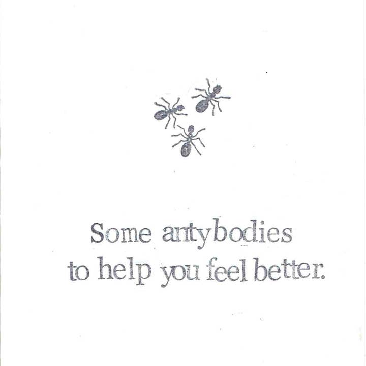 BlueSpecsStudio - Wholesale Get Well Card - Some Antybodies Funny Get Well Soon Card | Weird Science Humor Nerdy Pun