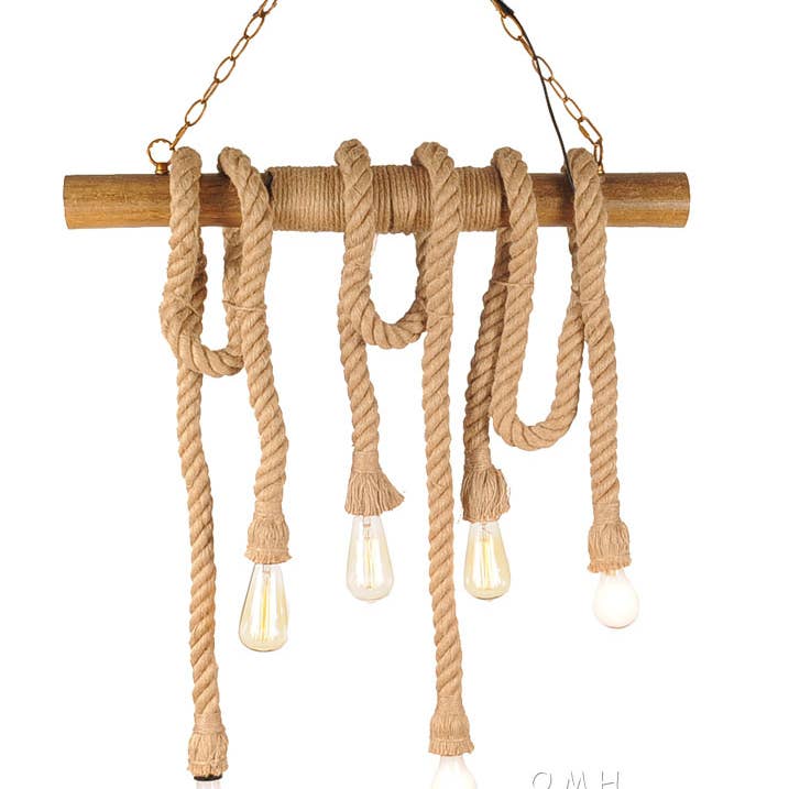 Lampe suspendue Medusa - 6 ampoules pour la vente par Old Modern Handicrafts, Inc.