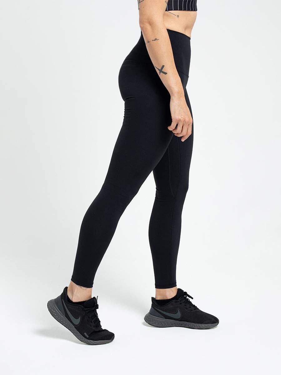 CREXANS – Großhandel Sport-/Lounge-Leggings – Damen – Athletic HW Leggings in Schwarz3