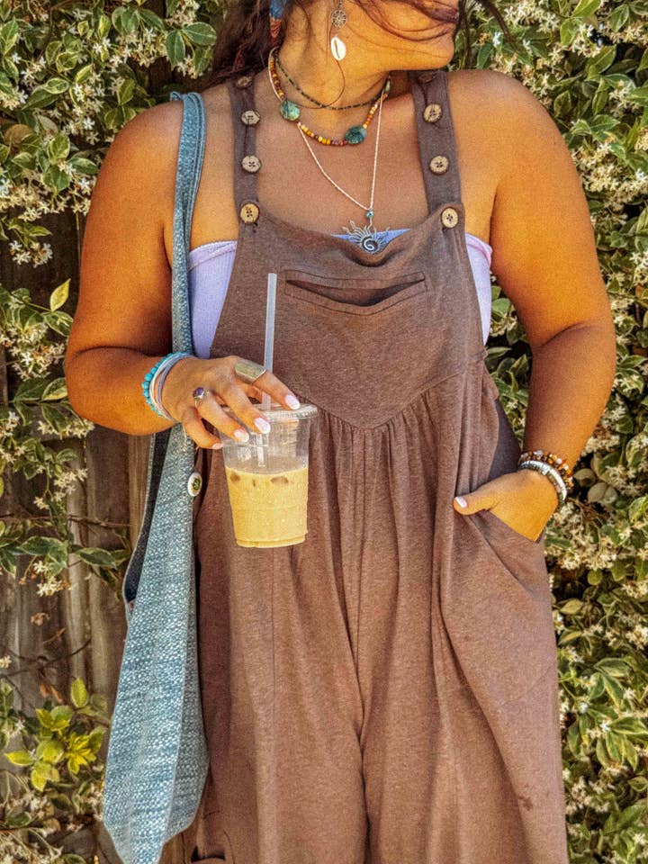 Gardenbelle Shop - Wholesale Overalls – Unisex - Organic HEMP Overalls Natural Fiber Adjustable Boho Jumpsuit18