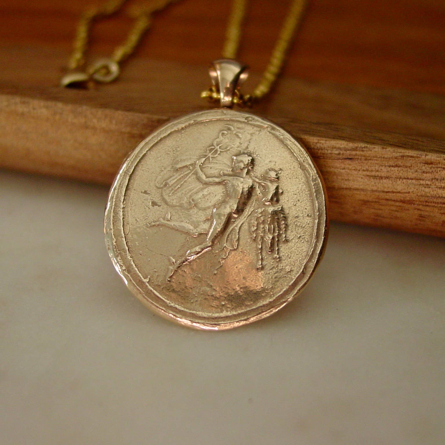 Vis a Vis Jewelry - Wholesale Individual Charm/Pendant - God Hermes and Tyche Cameo Pendant1