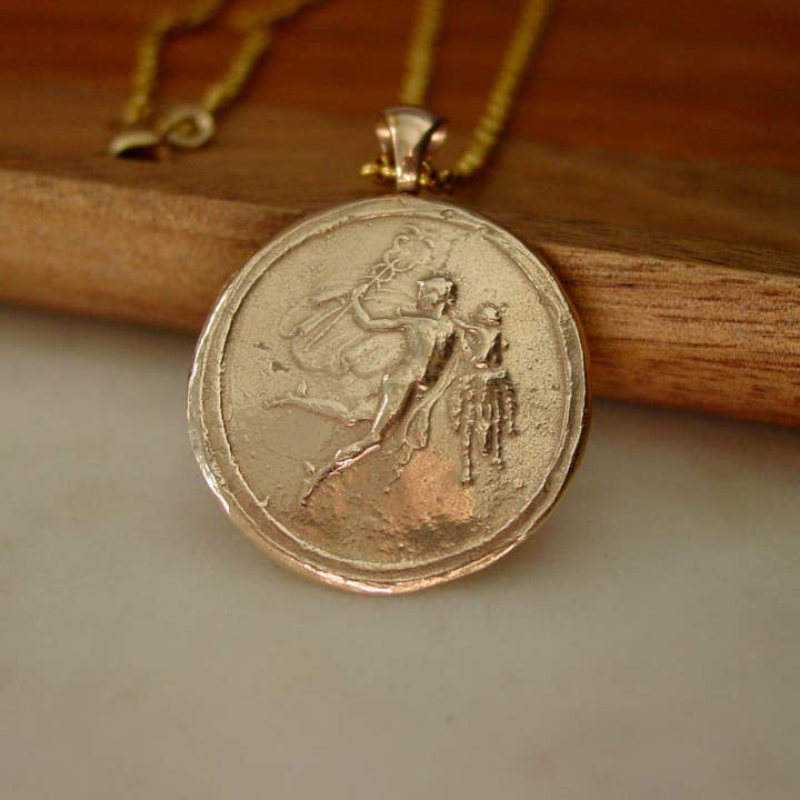 Vis a Vis Jewelry - Wholesale Individual Charm/Pendant - God Hermes and Tyche Cameo Pendant1