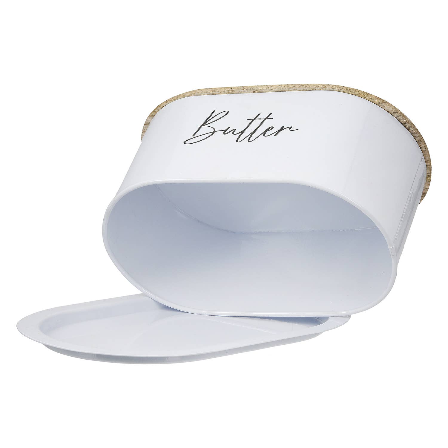 Vita butter dish, white h.12,5 cm for wholesale on Faire3