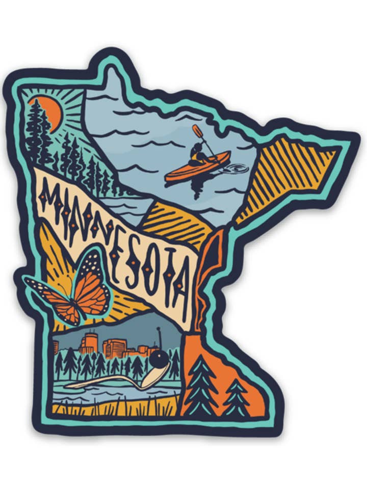 Minnesota Love Sticker for wholesale by Keep Nature Wild