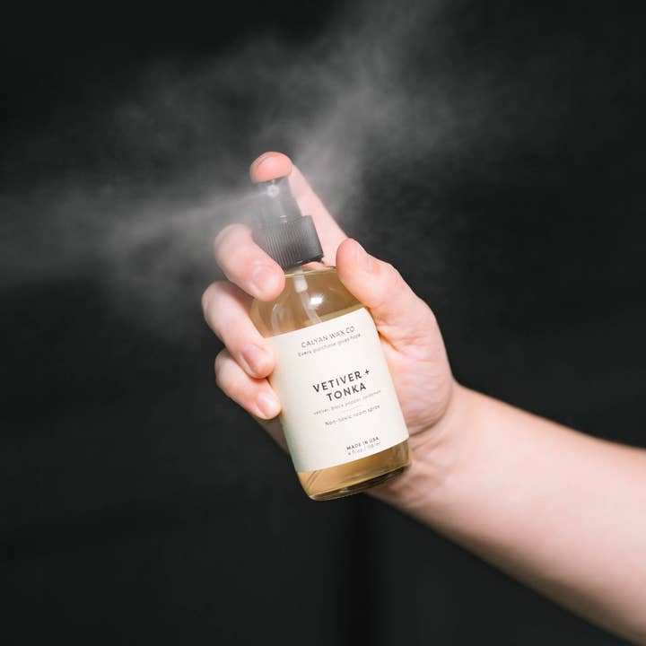 Calyan Wax Co. - Wholesale Room & Linen Spray - Vetiver + Tonka - Room Spray
