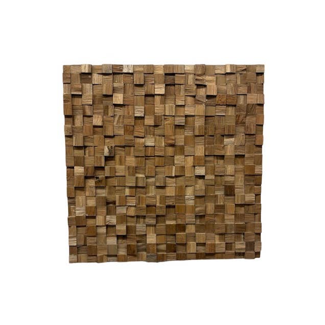 Asia West - Wholesale Gallery Wall Set - Geometric Wood Wall Art Panel- (16" x 16")13