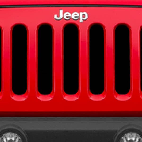 Solid Black Jeep Grille Insert for wholesale by Dirty Acres