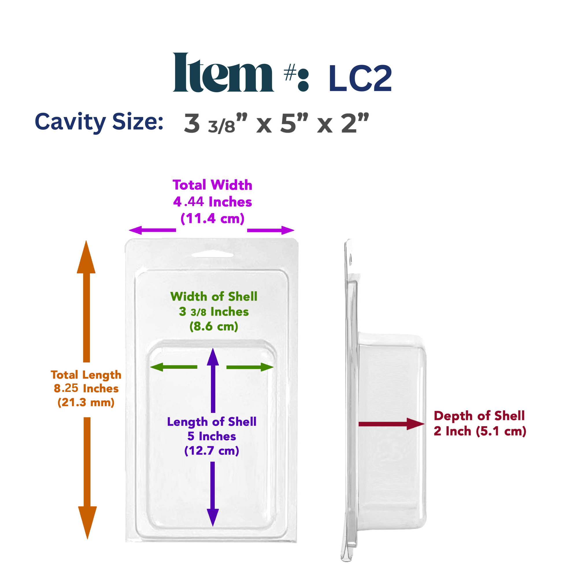 Vici Pack - Wholesale Retailer Display - Beauty & Wellness - Retail Display Clear Blister Packaging, Set of 25 11