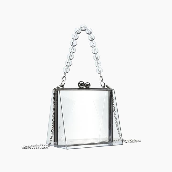 Like Dreams - Wholesale Clutch Bag - Women's - Bella Top Handle Clear Clutch