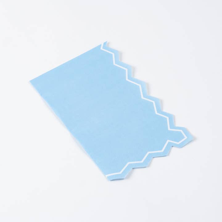 Gatherings by Curated Paperie - Wholesale Disposable Napkin - MCL25-GT14- Light Blue Celebration Chic Guest Towels1