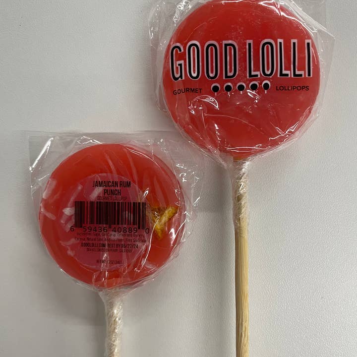 JAMAICAN RUM PUNCH LOLLIPOP for wholesale by Good Lolli