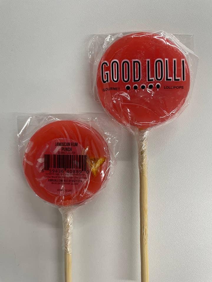 JAMAICAN RUM PUNCH LOLLIPOP for wholesale by Good Lolli