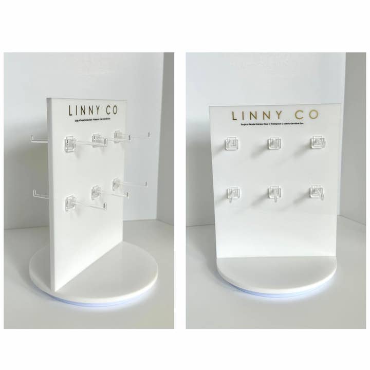 LINNY CO - Wholesale Jewelry Stand & Display - Display - Small Screwback Nap Stud Spinner - $353