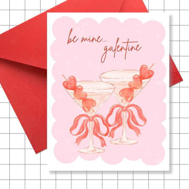 Be Mine Galentine! | Galentine's Day Card for wholesale by Motel Paper Los Angeles