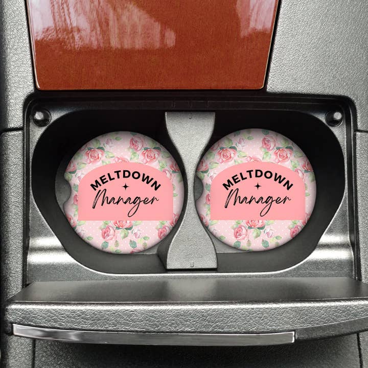 Meltdown Manager Car Coaster (set van 2) voor wholesale door SheMugs